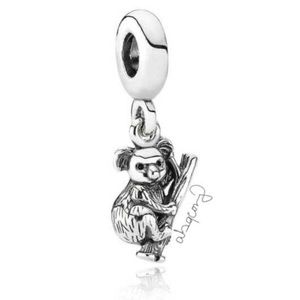 EUC Pandora 791085 Sterling Silver Koala Bear Dangle Charm - HTF